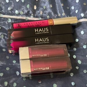 Haus Labs By Lady Gaga Lipstick - Bold Berry and Bright Pink/ ABH lip paint